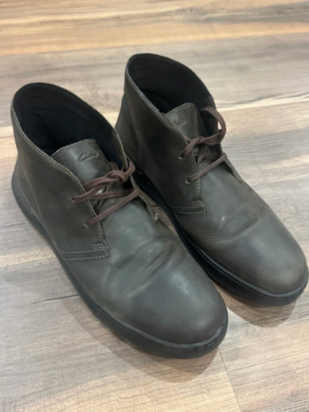 Clarks Court Lite Desert Boot MX-I Comfort Brown Leather Men's Size 13 Chuka